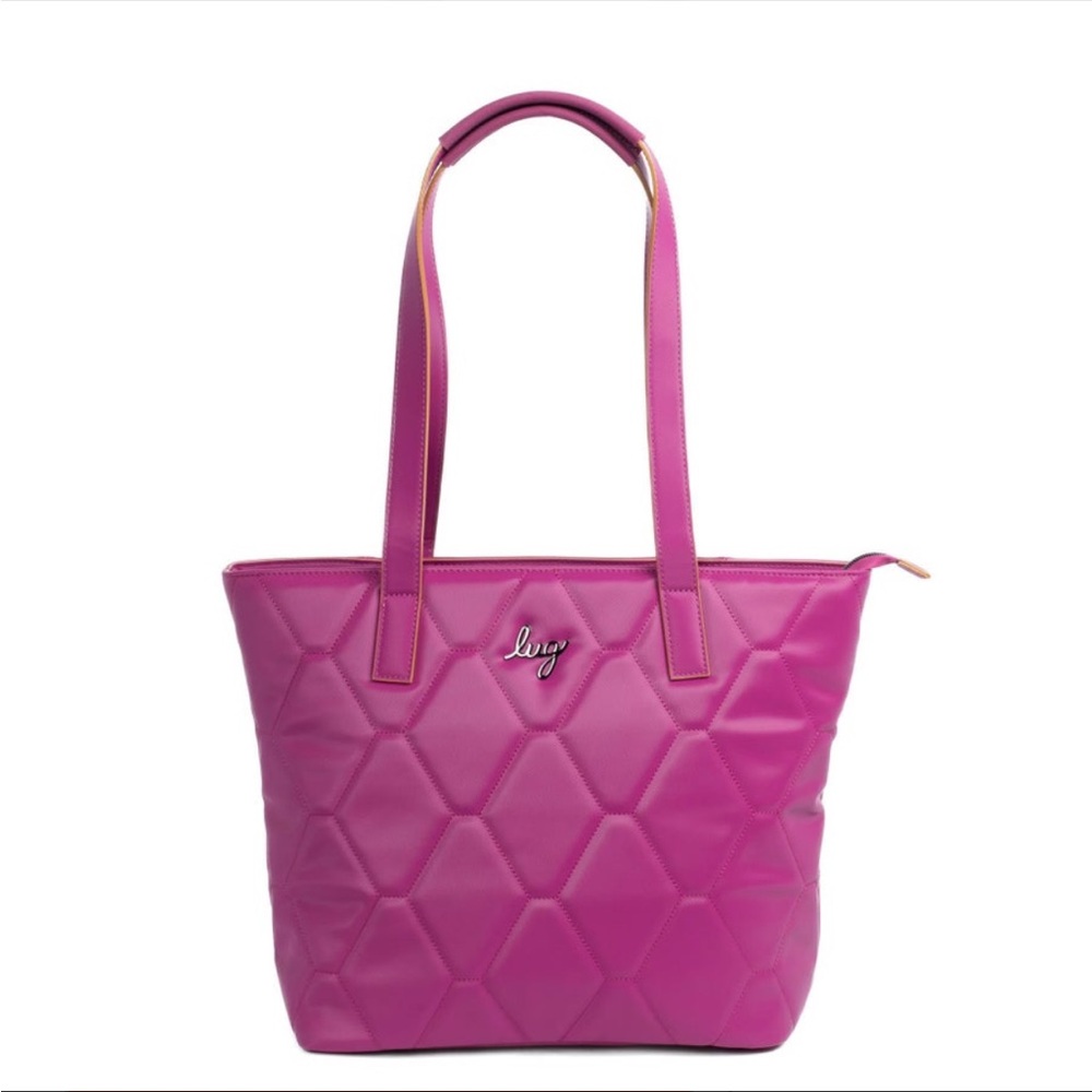 LUG Satin Luxe VL Tote New ORCHID 🩷🩷🩷🩷Evermore Interior
